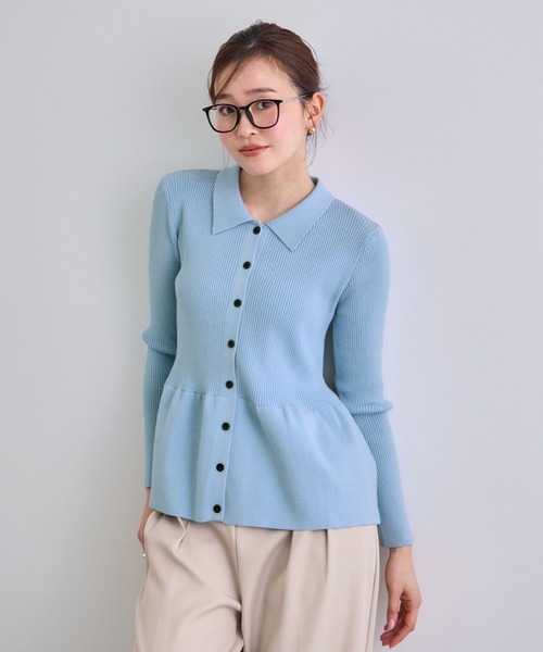 「Futier land」 ニットカーディガン LARGE レッド レディース_画像7