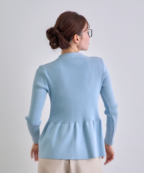 「Futier land」 ニットカーディガン LARGE レッド レディース_画像9