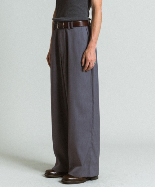 ご検討中 Elanque スラックス wide straight slacks / ワイドストレート