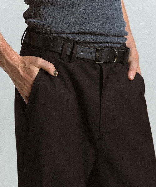 Elanque スラックス wide straight slacks / ワイドストレート