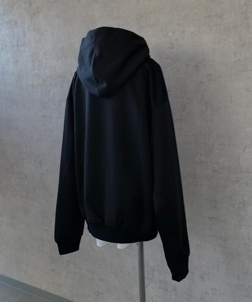 「lilful」 ジップアップパーカー L ブラック メンズ_画像8