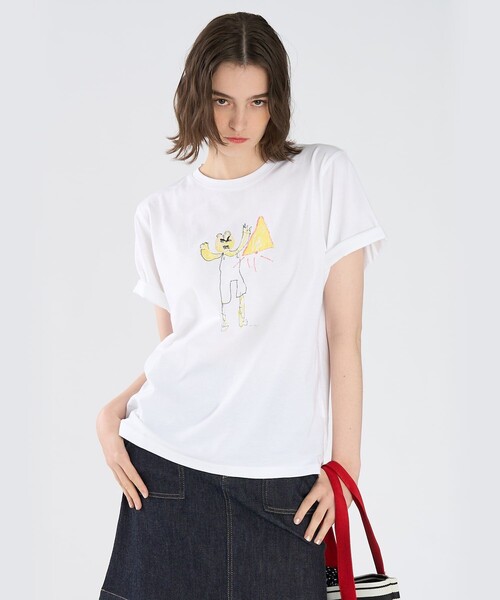 To b. by agnes tシャツ 半袖 Tiger T オーガニックコットン