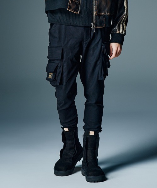 glamb グラム　サルエル　カーゴパン　M メンズ glamb（グラム） カーゴパンツ Sarrouel Rib Cargo Pants / サルエル
