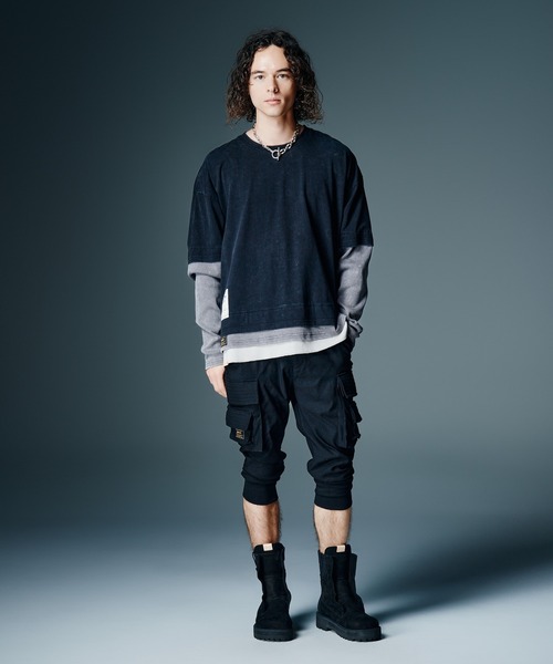 glamb（グラム） カーゴパンツ Sarrouel Rib Cargo Pants / サルエル