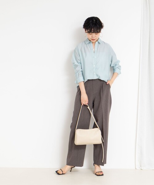 「NOLLEY'S Sophi」 長袖シャツ 38 ホワイト レディース_画像5