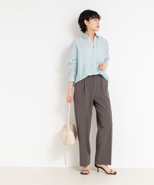 「NOLLEY'S Sophi」 長袖シャツ 38 ホワイト レディース_画像6