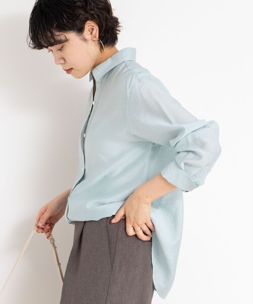 「NOLLEY'S Sophi」 長袖シャツ 38 ホワイト レディース_画像9