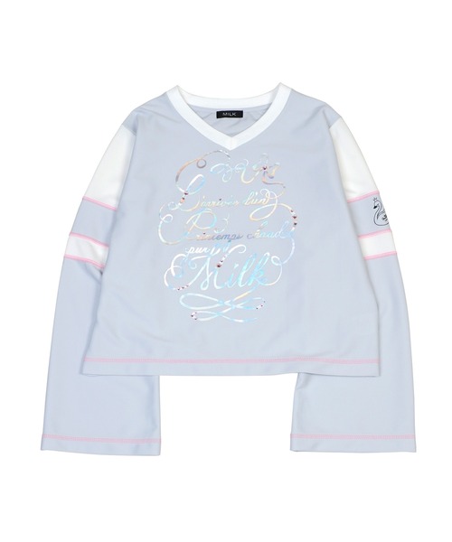 「MILK」 長袖カットソー FREE ピンク レディース_画像2