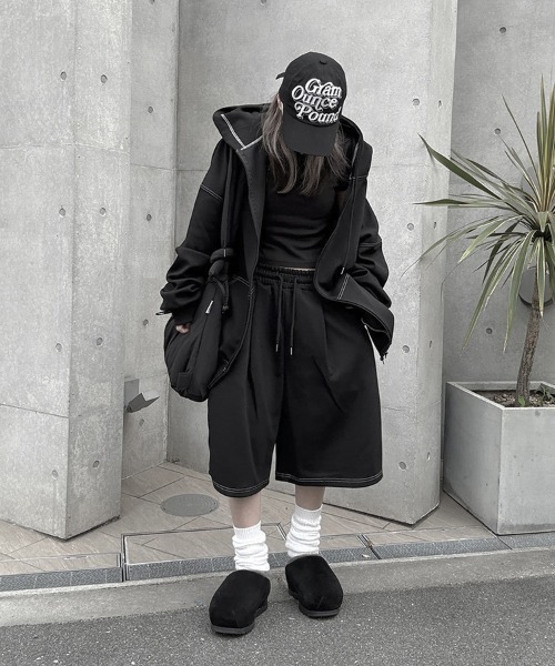 YACA（ヤーカ） ワイドパンツ スウェットパンツ ジャージ Out Stitch