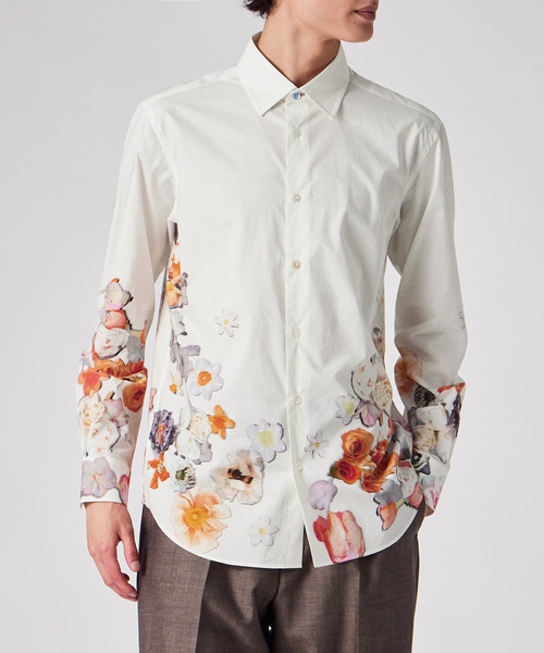 〈美品〉PS Paul Smith ポールスミス【L】薔薇フラワープリントシャツ Paul Smith（ポール・スミス） シャツ Climbing Floral” プリント