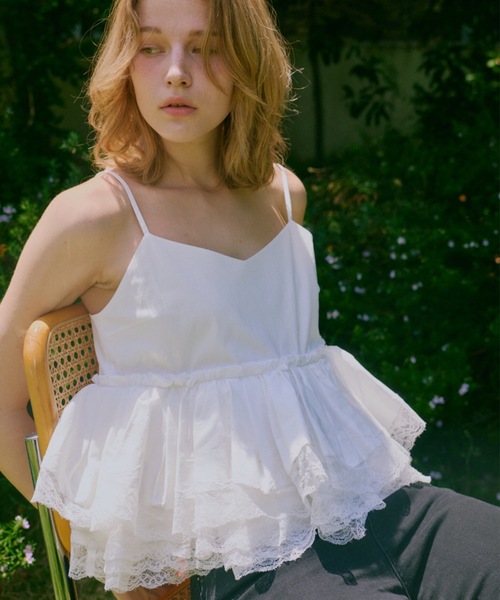 キャミソール Lace Flare Camisole Top（レースフレアキャミソールトップ）の画像