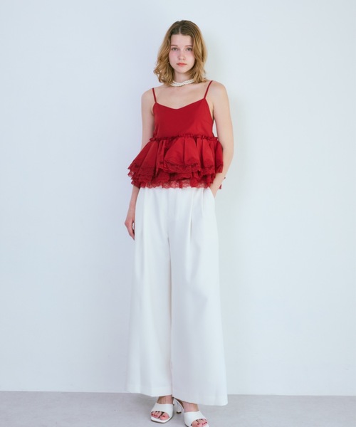 キャミソール Lace Flare Camisole Top（レースフレアキャミソールトップ）の画像