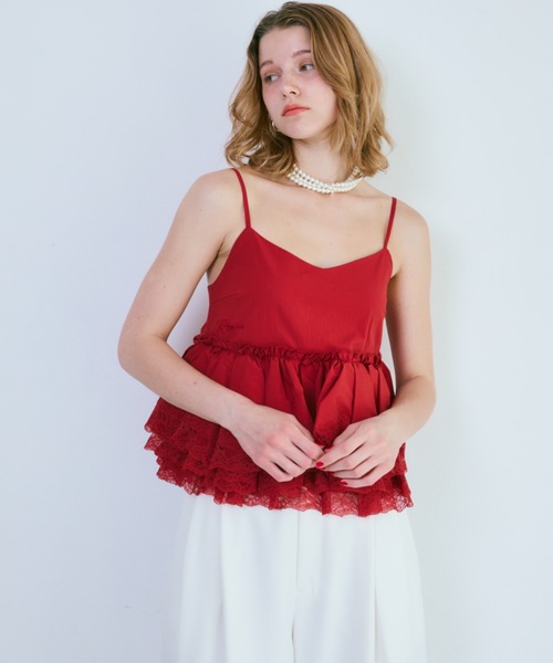 キャミソール Lace Flare Camisole Top（レースフレアキャミソールトップ）の画像