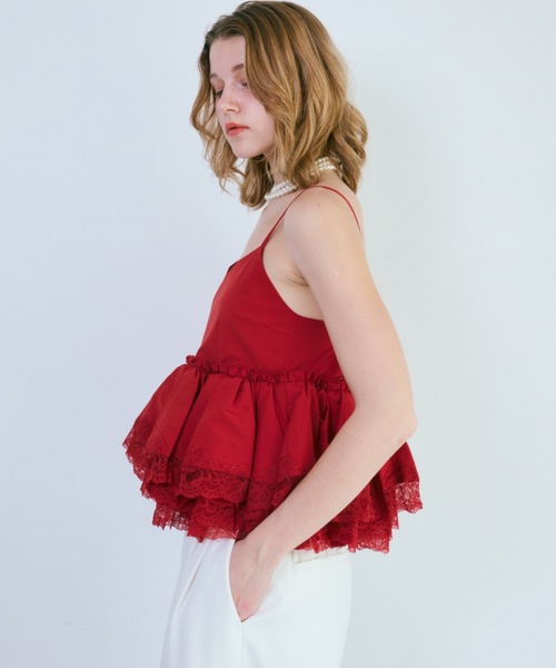 キャミソール Lace Flare Camisole Top（レースフレアキャミソールトップ）の画像