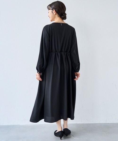 「mil」 長袖ワンピース S ブラック レディース_画像4