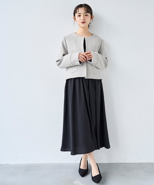 「mil」 長袖ワンピース S ブラック レディース_画像8