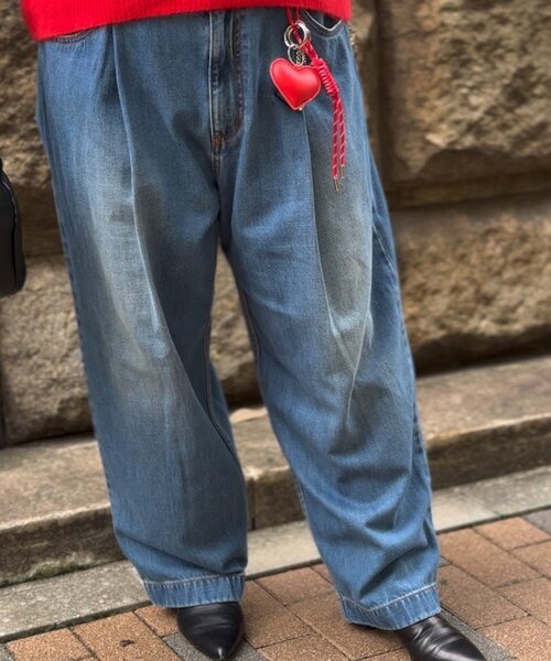 BEARDSLEY（ビアズリー） サルエルデニムパンツ 2 インディゴブルー