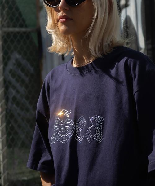 ★ウィンダンシー★WIND AND SEA ラインストーンコレクションTシャツ★ WIND AND SEA（ウィンダンシー） tシャツ Line Stone S/S Tee メンズ
