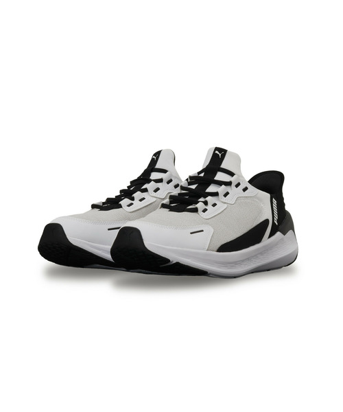 「PUMA」 ローカットスニーカー 25.0cm ホワイト×ブラック メンズ_画像2