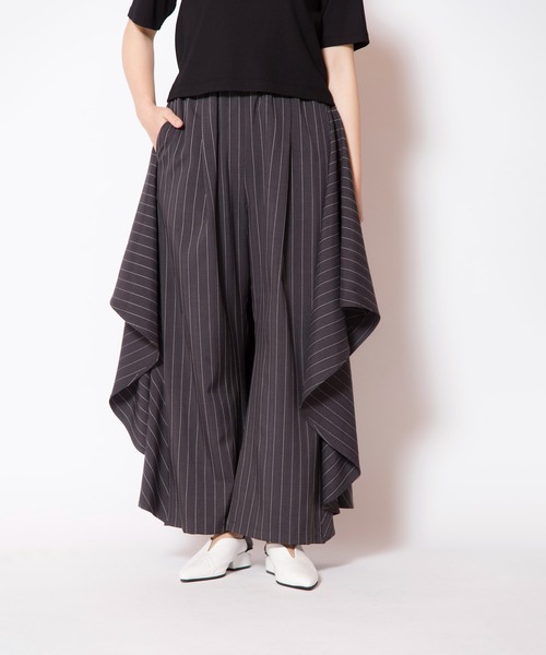 「OSMOSIS」 「loaf」パンツ ONE SIZE チャコール レディース_画像4