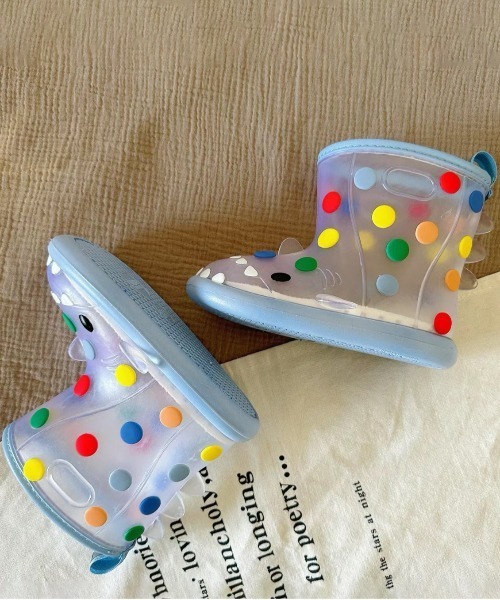 「aimoha」 「KIDS」レインブーツ 14.0cm ブルー キッズ_画像9