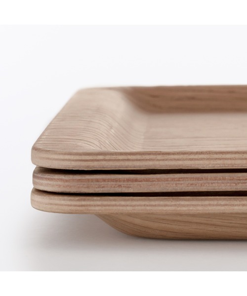 無印良品（MUJI） ランチョンマット 木製 すべりにくい薄型トレー 大