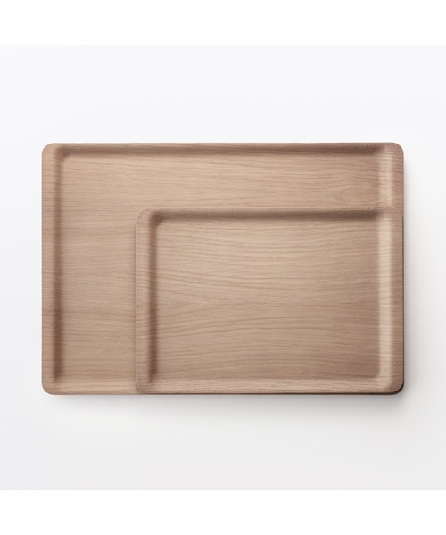 無印良品（MUJI） ランチョンマット 木製 すべりにくい薄型トレー 大