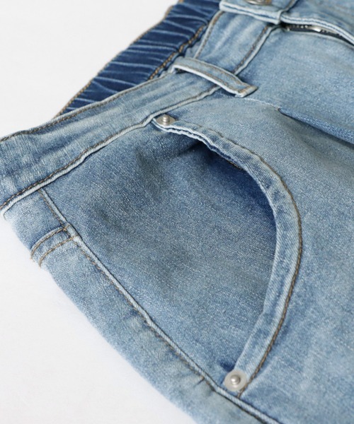 「antiqua」 デニムパンツ LXL ライトブルー レディース_画像7