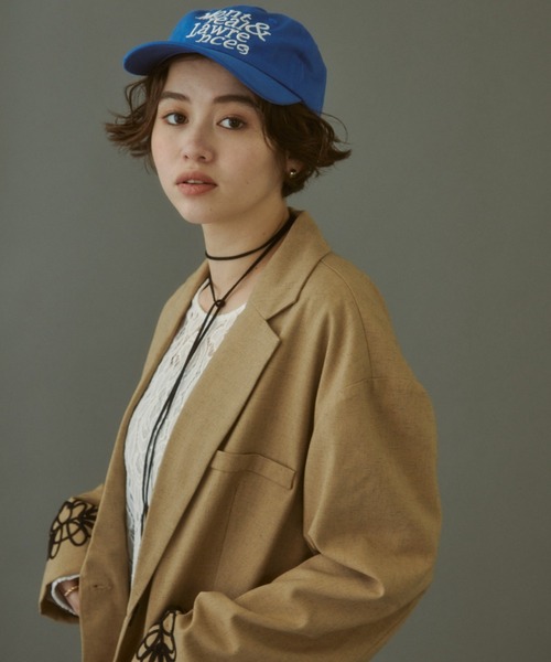 「MIRROR STOKE」 キャップ MEDIUM ブルー レディース_画像2