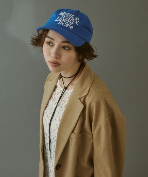 「MIRROR STOKE」 キャップ MEDIUM ブルー レディース_画像3