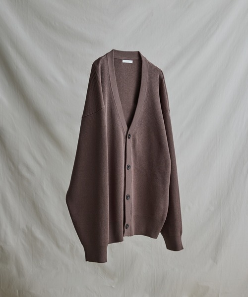 「WYM LIDNM」 ニットカーディガン L ベージュ メンズ_画像7