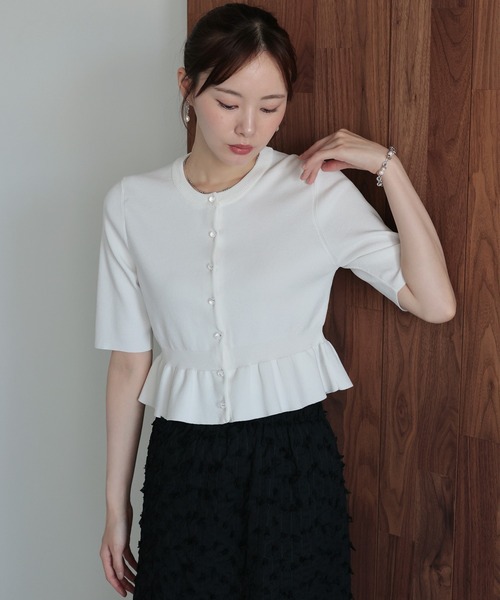 「J by blue」 カーディガン MEDIUM ミント レディース_画像4