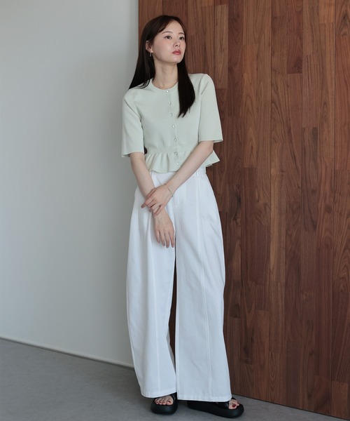 「J by blue」 カーディガン MEDIUM ミント レディース_画像8