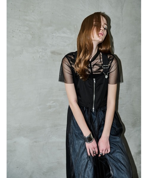 「AIC.」 ドッキングワンピース FREE ブラック レディース_画像4