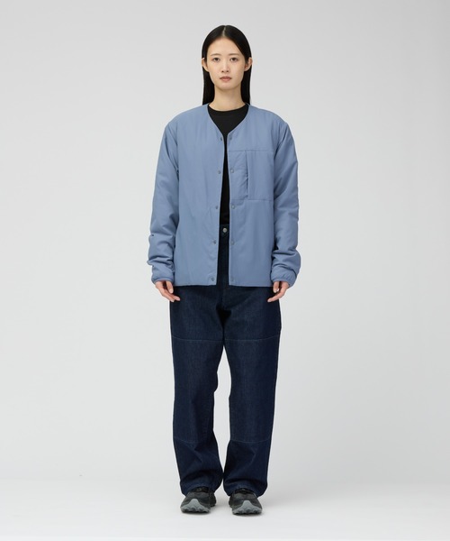 SCAPA ノーカラージャケット ライトブルー snow peak（スノーピーク） ジャケット ノーカラージャケット Snow