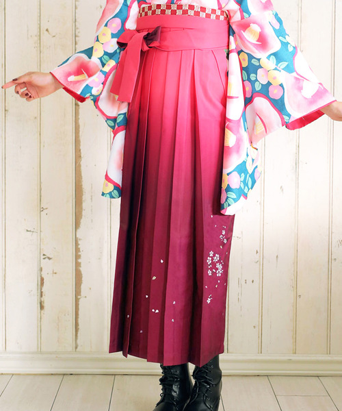 KYOETSU 着物 レディース刺繍入りぼかし袴 レディース