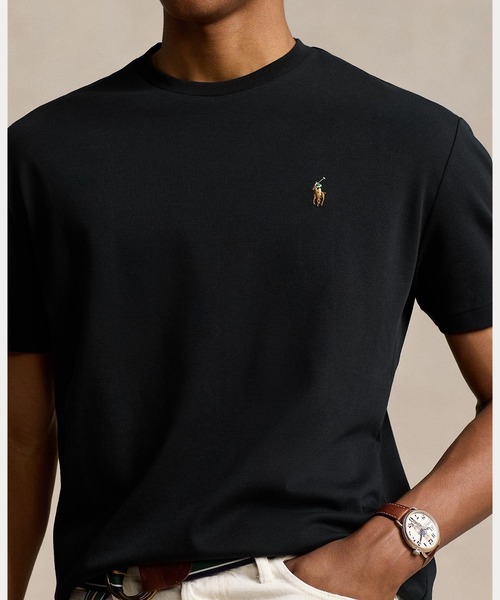POLO RALPH LAUREN]カスタム スリム フィット コットン Tシャツ