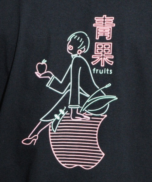 tシャツ 「THE nookie  ×はらわた ちゅん子」 SKATE LADY TEE レディース メンズ THE nookie×はらわた ちゅん子】SKATE LADY TEE - BLACK | HOTEL