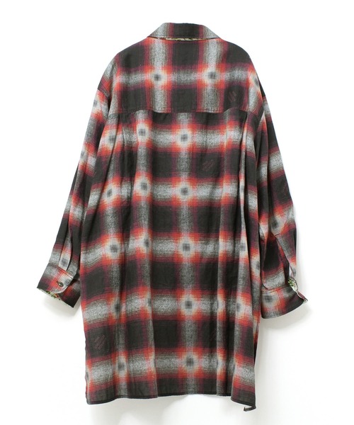 ブラウス シャツ B2665 オンブレーボタニカルＢＩＧシャツ レディース RNA｜B2665 オンブレーボタニカルBIGシャツ | Rakuten Fashion