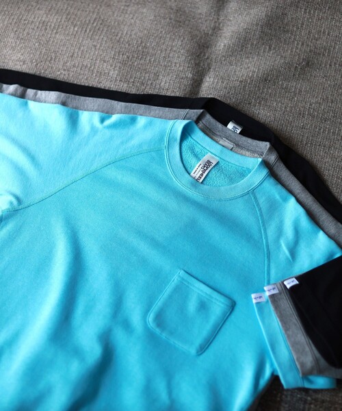 トレーナー スウェット LOOPWHEELER × BEAMS PLUS / 別注 Extra Light Short Sleeve Sweatの画像
