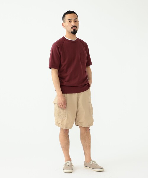 トレーナー スウェット LOOPWHEELER × BEAMS PLUS / 別注 Extra Light Short Sleeve Sweatの画像