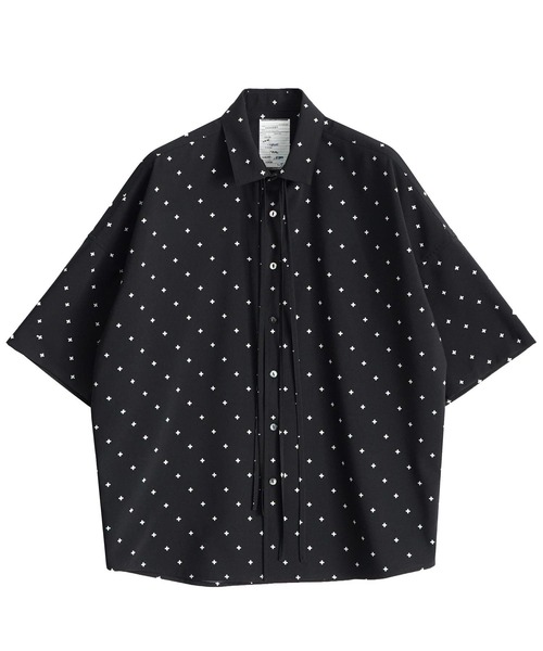 SHAREEF シャリーフ シャツ ブラウス DOT PT S/S SHIRTS ハチ柄 ビック
