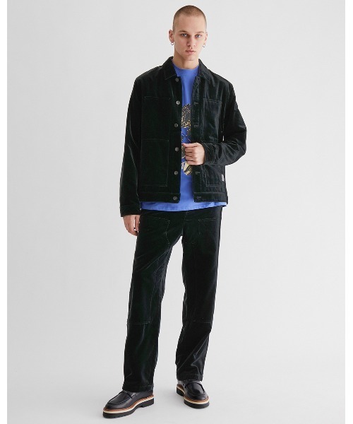 【ブラック（01）】Morris Velvet Carpenter Pant Saturdays NYC｜Morris Velvet Carpenter Pant | Rakuten Fashion(楽天