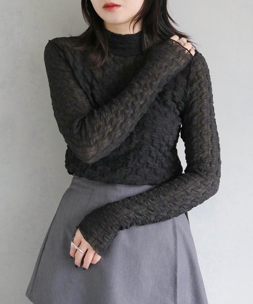 cheriella tシャツ 「cheriella」WEB限定ウェーブシアーメッシュ 