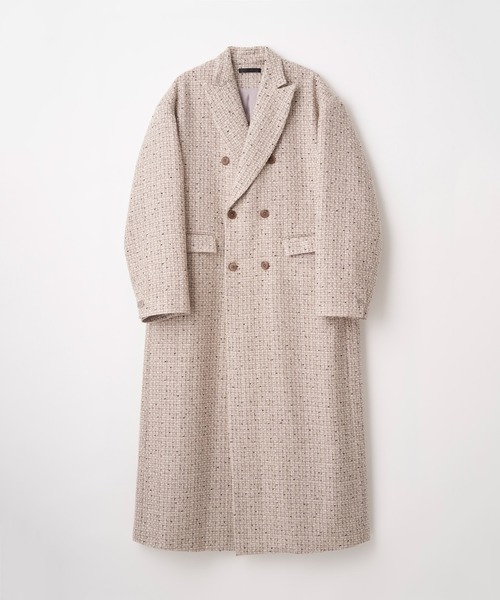 JUHA（ユハ） チェスターコート コート LAME TWEED EXTREME OVER COAT