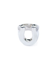 CRIMIE リング CRIMIE 指輪 リング LETTER RIBBON HORSE SHOE SILVER RING