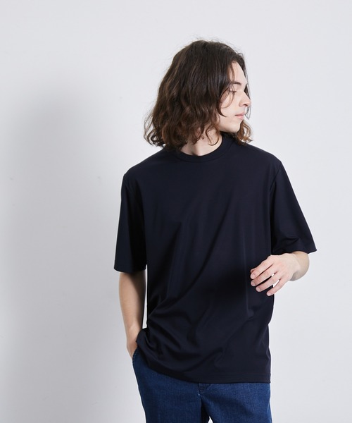 【日本入手困難】Ribbed jersey T-shirt Tシャツ・カットソー ロゴ入りゆるTシャツ(綿100%) - ファッション通販ならセシール