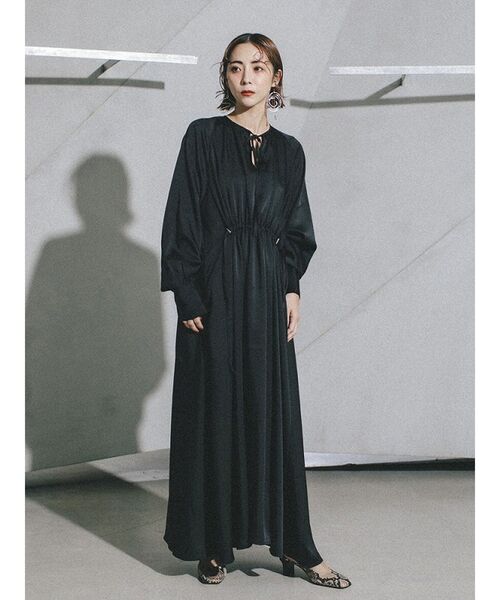 UN3D.」 長袖ワンピース 36 ブラック レディース : 75646745  