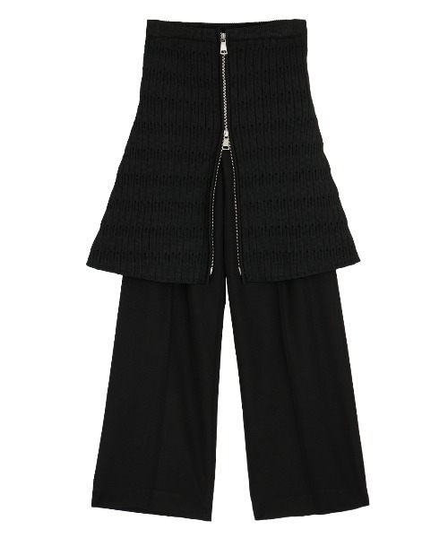 パンツ AMERI VINTAGE SHORT LEG KNIT PANTS Ameri スラックス パンツ KNIT CORSET SET PANTS レディース