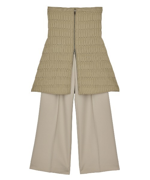 【通販激安】 スラックス Ameri パンツ レディース PANTS SET CORSET KNIT パンツ